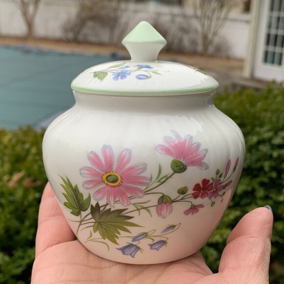 Vtg CROWN TRENT Sugar Jam Spice Jar Planter - Picture 1 of 11